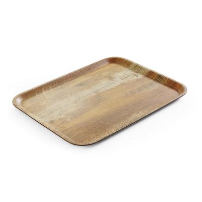 Tác servírovacís melaminovým laminátem se vzorem dřeva, AmerBox, Dřevo, 330x430mm | 508879